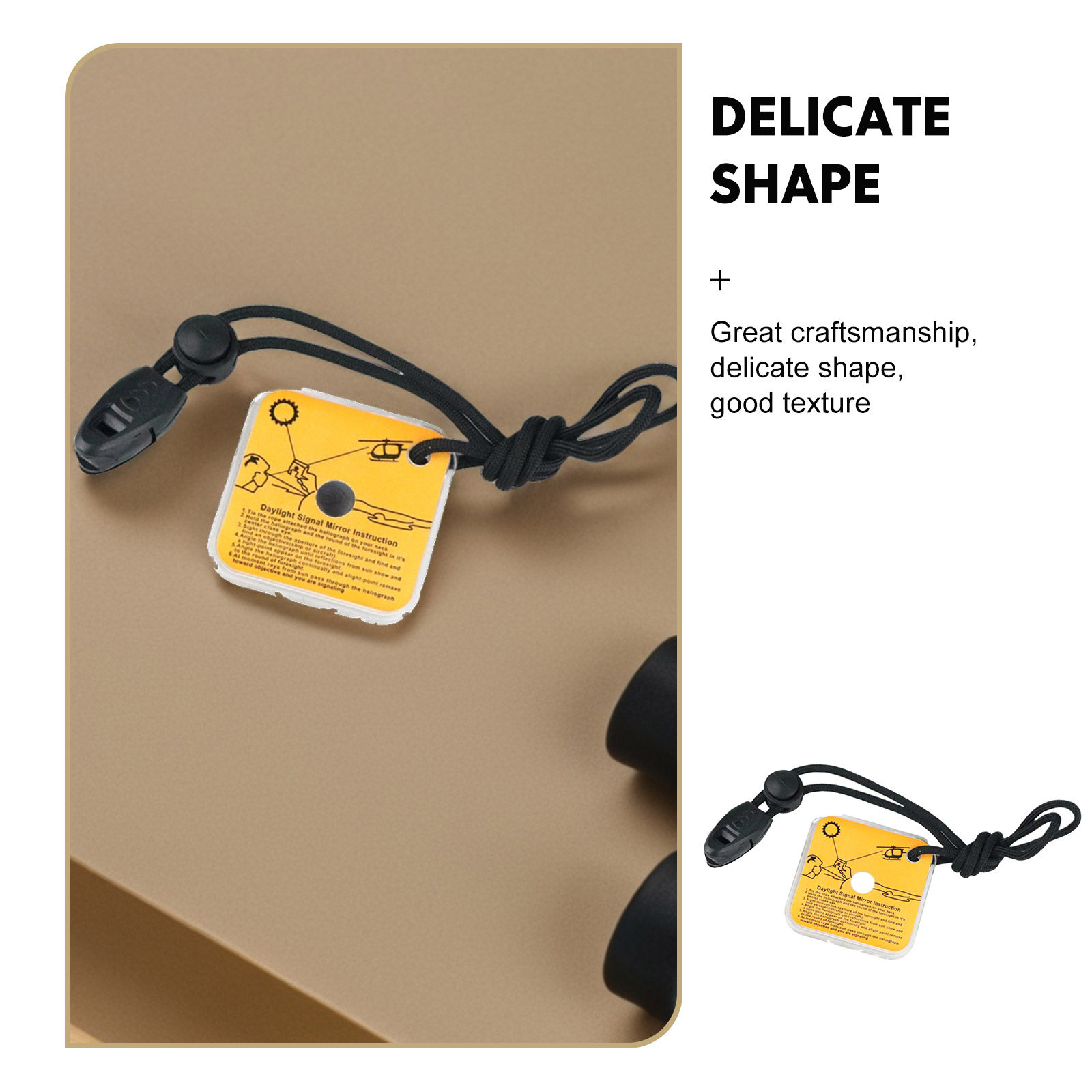 Emergency Signal Mirror Orange - Signal Mirror Rescue review and price