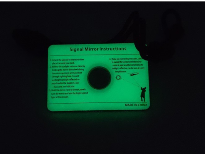 Rectangular Emergency Mirror M - Signal Mirror Rescue review and price