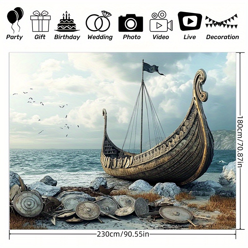 Large Viking adventure photogr - Outdoor Adventure Background review and price