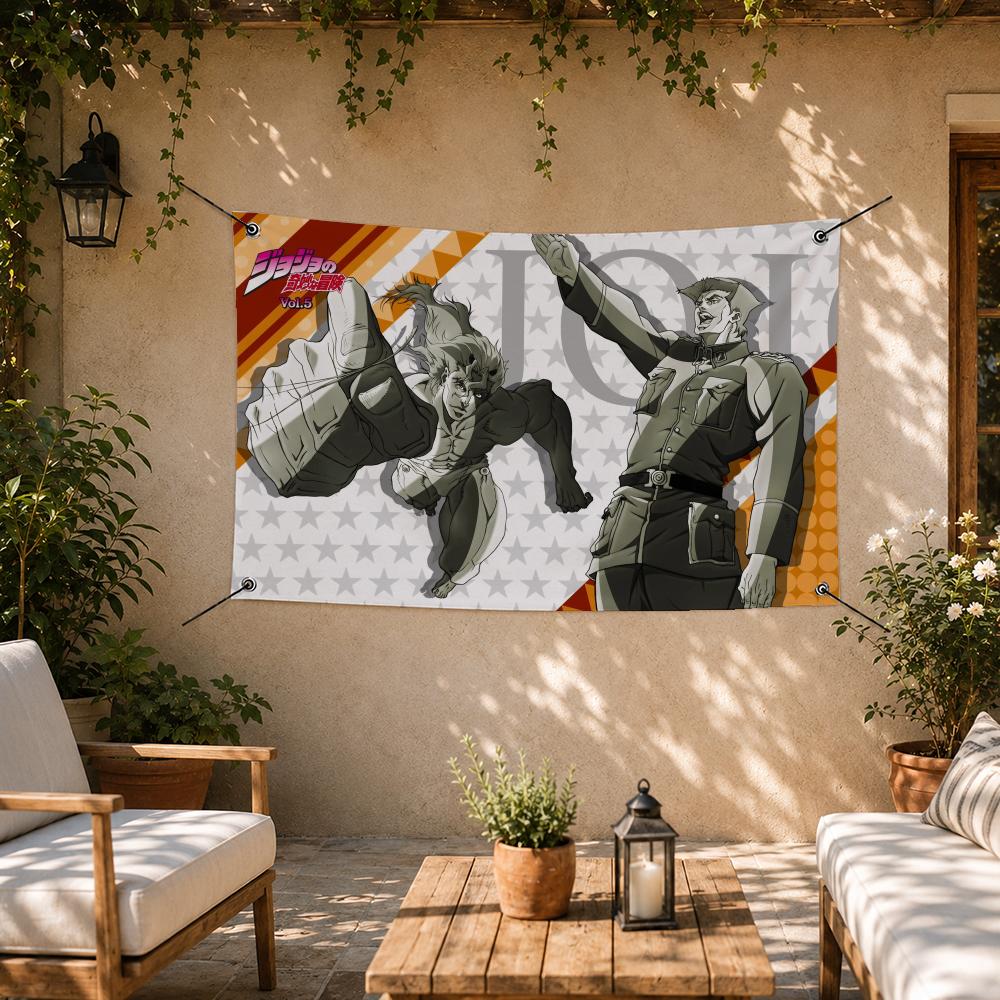 JoJo's Bizarre Adventure Flags - Outdoor Adventure Background review and price
