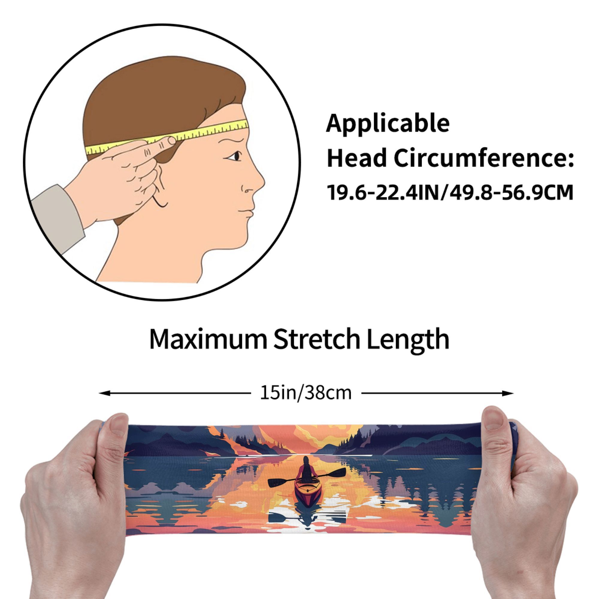 Kayak Sunset Print Headband Wa - Outdoor Adventure Kayak review and price