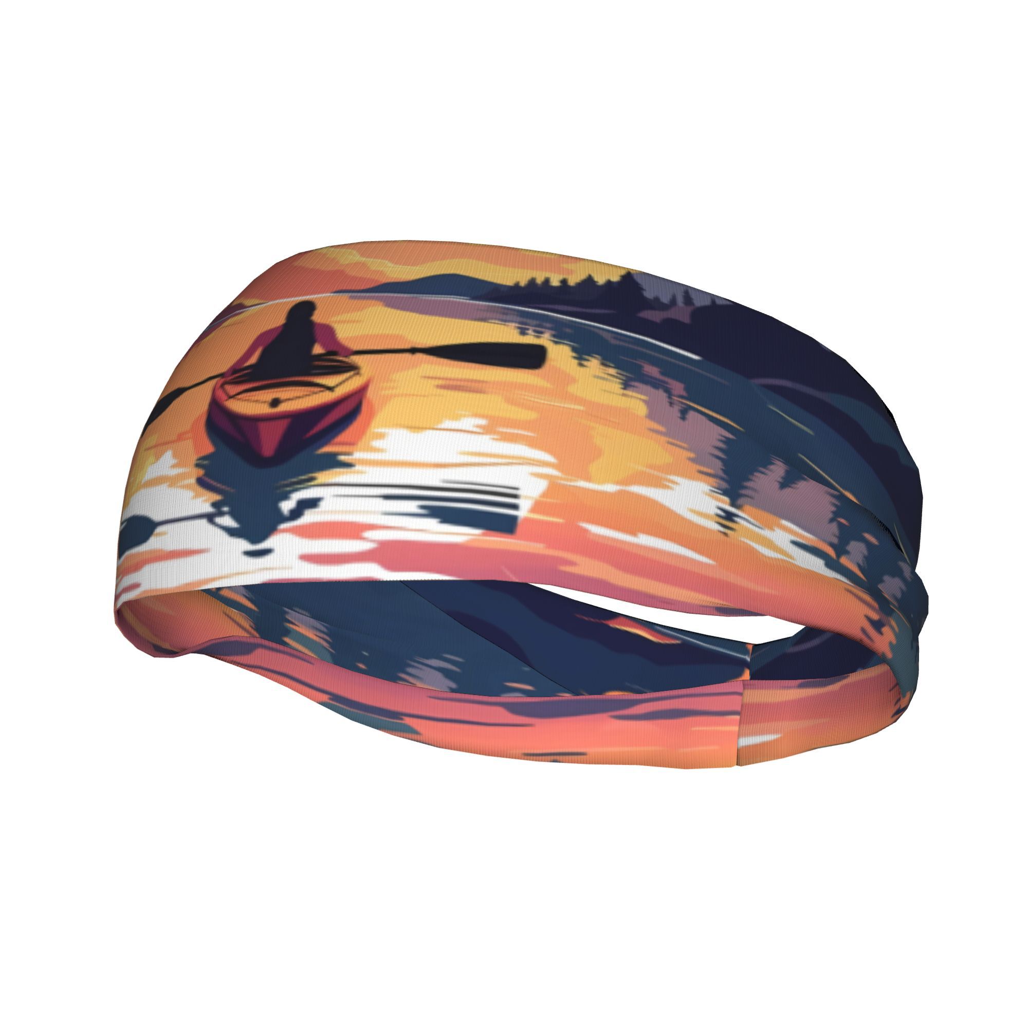 Kayak Sunset Print Headband Wa - Outdoor Adventure Kayak review and price