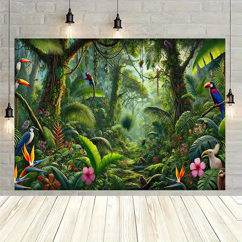 1pc Jungle Adventure Backgroun - Outdoor Adventure Background review and price